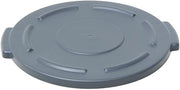 Grey Plastic Flat Lid for 10 gal Trash Receptacles - 15 3/5"Dia x 1"H by HUBERT – 15 3/5"Dia x 1"H, Plastic, Grey, Model GL100203