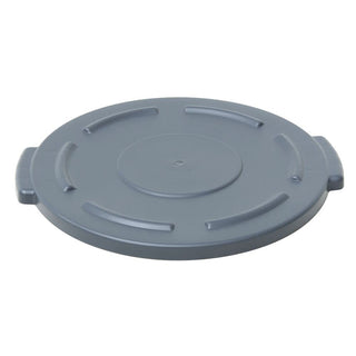 Grey Plastic Flat Lid for 10 gal Trash Receptacles - 15 3/5"Dia x 1"H by HUBERT – 15 3/5"Dia x 1"H, Plastic, Grey, Model GL100203