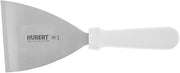 HUBERT Pan Scraper with White Plastic Handle Stainless Steel - 4 1/2"L Blade