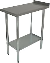 Advance Tabco FTS-3015 15" W x 30" D Equipment Filler Table with 18 Gauge 430 Stainless Steel Top