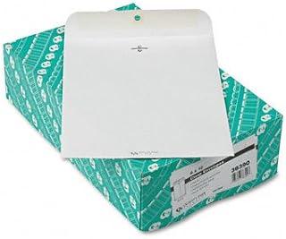 Quality Park Clasp Envelopes, 90, 9" x 12", White, Box of 100