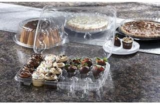 Sabert KP224 Clear Hinged Cupcake Container for 24 Mini Cupcakes - Case of 110