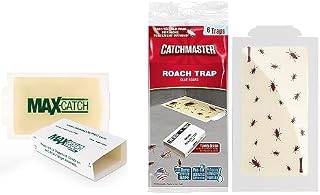 Catchmaster Mouse & Insect Glue Board Set, 72 Glue Boards & Roach Trap Glue Boards 6-Pk, Indoor Roach Trap for Home, Garage & Shed, Pet Safe Pest Control