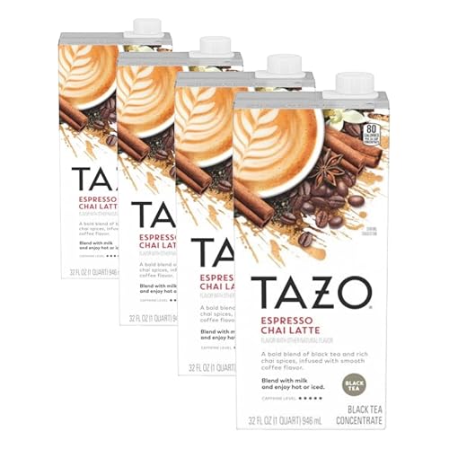 TAZO 32 Fl Oz (Pack of 4) / Espresso Chai / 1 Chai