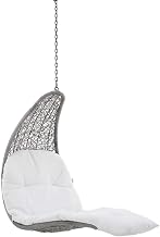 Gray Lounge Outdoor Patio Chair with Ergonomic Design, Weather-Resistant Material, Suitable for Outdoor Lounging and Relaxation