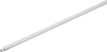 SPARTA 4023200 Plastic Mop Handle, Broom Handle, Replacement Handle With Threaded Tip For Cleaning, 60 Inches, White