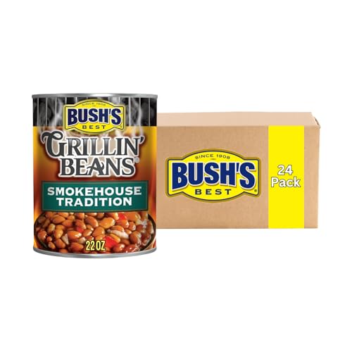 Bush's Best Smokehouse Tradition / 22 Ounce (Pack of 24) / 24 Baked Beans