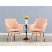 Convenience Concepts Sherpa Blush / Chair / (L) 25.25 in. x (W) 26.75 in. x (H) 33.5 in. Chairs