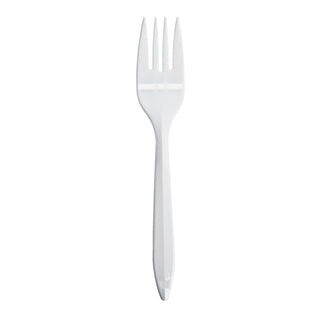 Dart F6BW 6.125 in Med Wt White Fork (Case of 1000)
