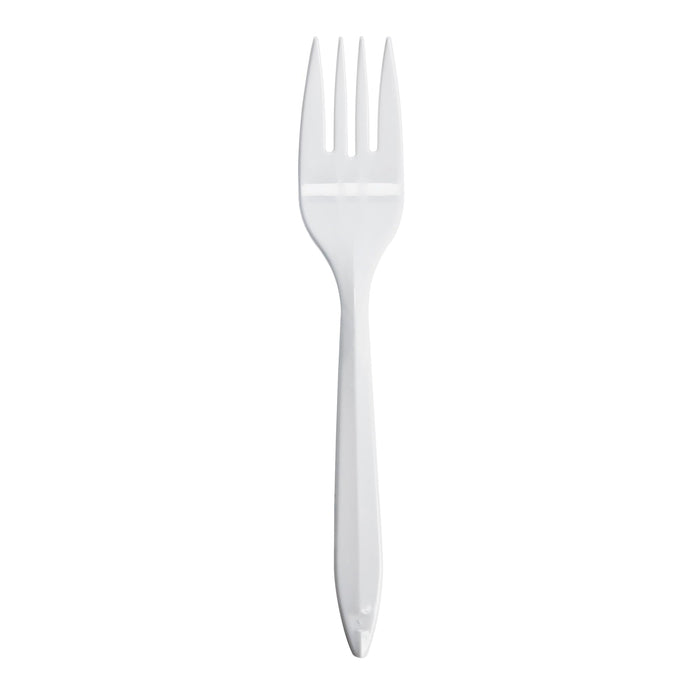 Dart F6BW 6.125 in Med Wt White Fork (Case of 1000)