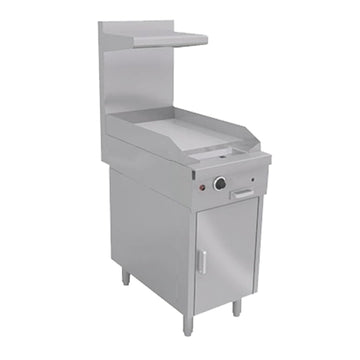 Southbend Platinum Heavy Duty 18" Gas Range w/ Griddle with Thermostatic Controls & Cabinet Base by South Bend – Metallic, Model P18C-T
