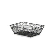 9" Rectangular Basket - Mediterranean Series by Tablecraft – Rectangular, Black, Model BK27209