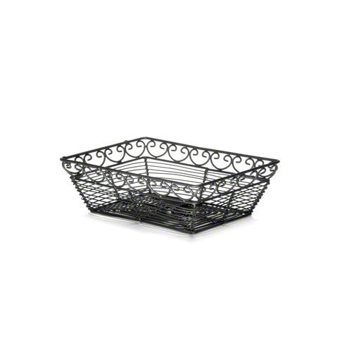 9" Rectangular Basket - Mediterranean Series by Tablecraft – Rectangular, Black, Model BK27209