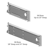 Standard Duty Base Bracket for 13" Deck (06 Base) PTD Painted Random by Lozier – 13 " D, Alloy Steel, Painted Random, Model BB1306S.CHR