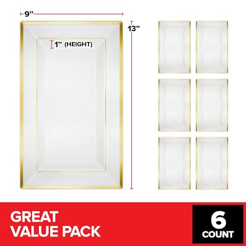 Stock Your Home 6 / 13 inches / White Platters
