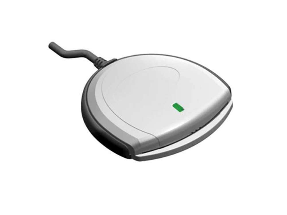 SCR3310V2 USB Smart Card Reader Writer CAC/PIV by IDENTIV – USB A, Grey