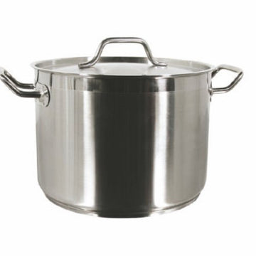 SLSPS016, 16-Quart Stainless Steel Stock Pot with Cover, Commercial Stockpot with Lid by Thunder Group – 16.0 quarts, Stainless Steel, Model 3483653