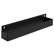 Black Single Tier Speed Rail by Glownary – 14 Inches X 36 Inches X 74 Inches, Wire, Silver, Model 522sprk36s