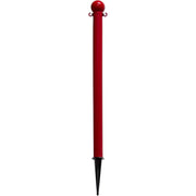 Light Duty 36" Ground Pole by Mr. Chain – 10"L x 17"W x 36"H, Hdpe With Uv Inhibitors, Red, Model 91305
