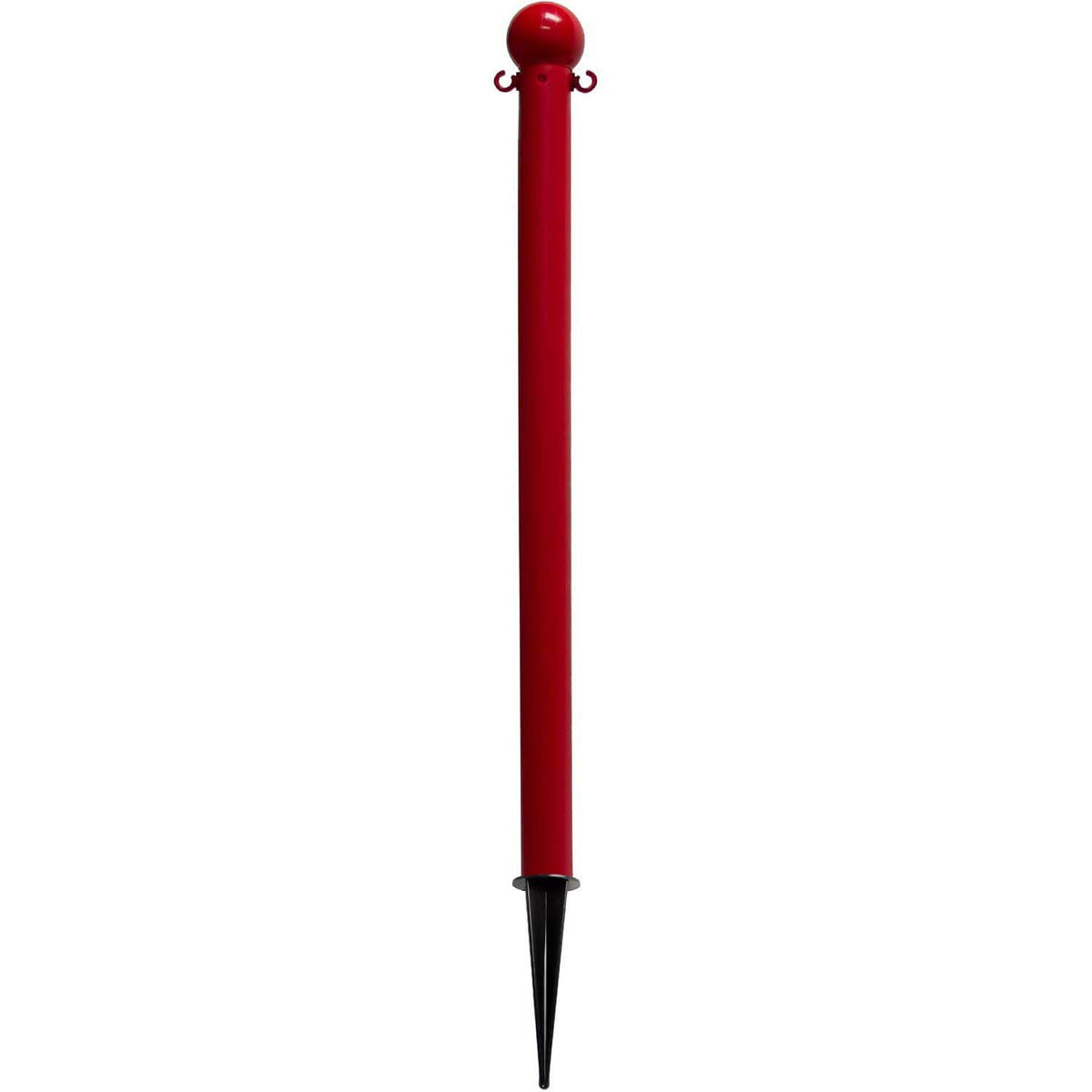 Light Duty 36" Ground Pole by Mr. Chain – 10"L x 17"W x 36"H, Hdpe With Uv Inhibitors, Red, Model 91305
