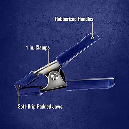 IRWIN 1-Inch (Pack of 2) / Blue / Modern Spring Clamps