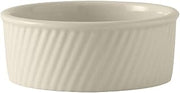 Tuxton BEX-2004 Vitrified China Souffle, Swirl Sides, 18 oz, Eggshell (Pack of 12),