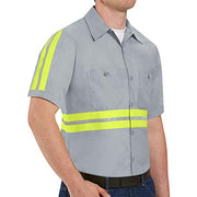 Red Kap XX-Large / Grey With Yellow/Green Visibility Trim / Standard Tops