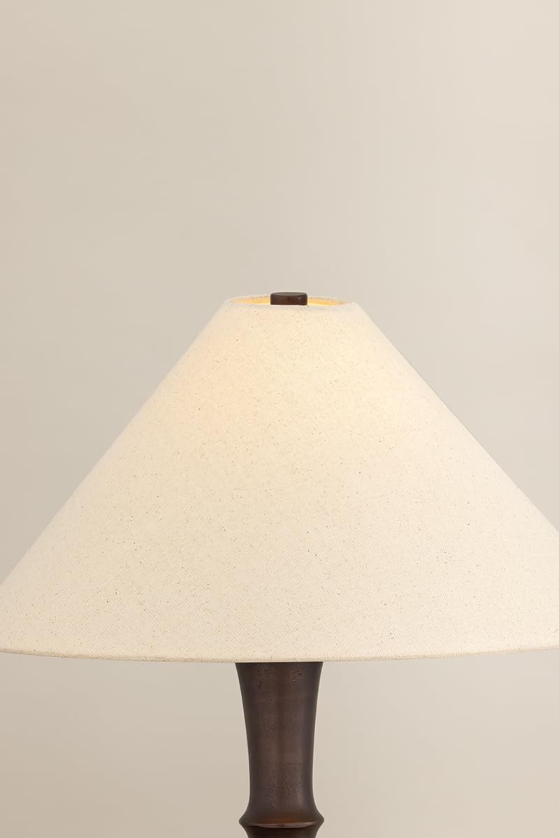 Viewmont 1-Light Table Lamp | Essential & Modern Style | Bronze Finish | Made of Aluminum & Textile | 28.25" Overall Height | Textured Cream Shade | -BRZ by Hudson Valley Lighting