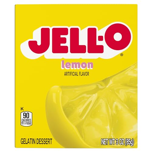 Jell-O Lemon / 3 Ounce (Pack of 1) / 1 Gelatin