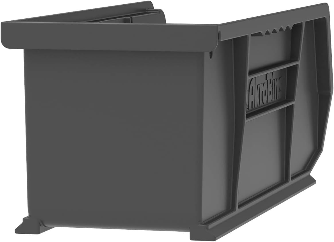 Akro-Mils Black / 11-Inch x 4-Inch x 4-Inch / Storage Bins Only Open Storage Bins
