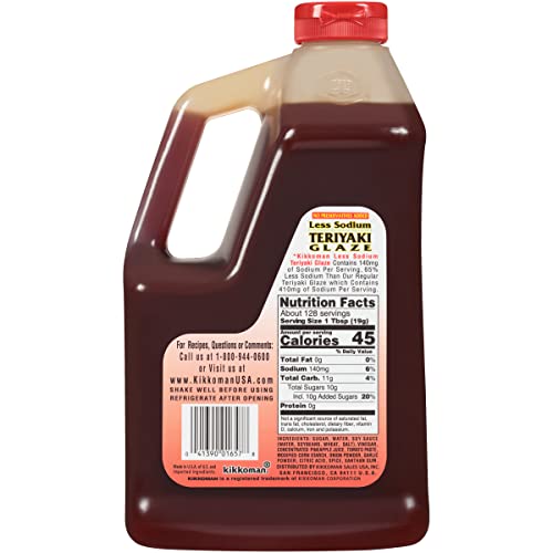 Kikkoman Low Sodium Preservative Free / 86 Ounce (Pack of 1) / 1 Teriyaki Sauce