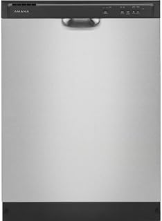 AMANA 24 in. Front Built-in Tall TUB Dishwasher in Stainless Steel with 3-Cycles 59 DBA ADFS2524RS
