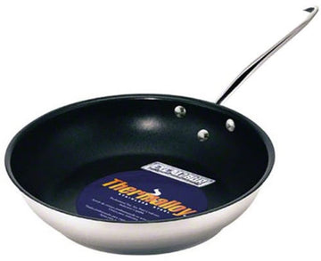 Browne 11" Induction Ready Stainless Steel Frying Pan by Browne Foodservice – 11 inches, Stainless Steel, Silver, Model 5724098