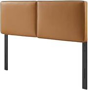 Furnifact Leather King Headboard, Upholstered Faux Leather, Durable Frame, Stylish Modern Design, Comfortable Padded Surface for Bedroom Decor