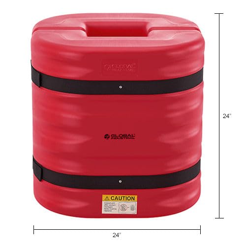 Column Protector by Global Industrial – HDPE, Red, Model 670832