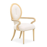 Camellia Field Brown Dining Arm Chair Set of by Michael Amini – Solid; Manufactured Wood, Caramel, Model N9090004-134