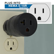 Conntek 3 - Pack / Black / 1 Adapters