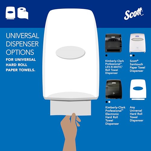 Scott Professional 6 Rolls × 950'/Roll - Essential / White / Scott Hard Roll Towel Paper Towels