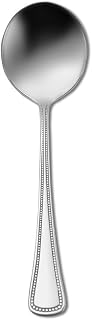 Oneida 2544SBLF Needlepoint S/S 5-3/4" Bouillon Spoon - Dozen