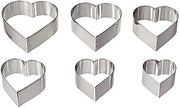 Ateco Graduated Heart Cookie Cutters, Set of 6 by August Thomsen Corp