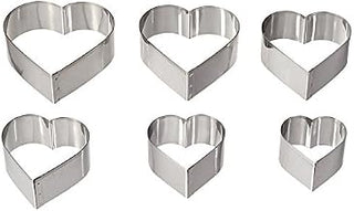 Ateco Graduated Heart Cookie Cutters, Set of 6 by August Thomsen Corp