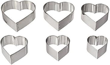 Ateco Graduated Heart Cookie Cutters, Set of 6 by August Thomsen Corp