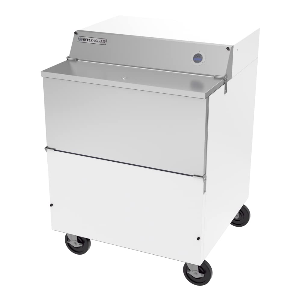 Forced Air School Milk Cooler by Beverage Air – 13.59 cubic_feet, Stainless Steel, Model SMF34HC-1-W