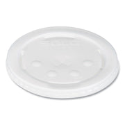 Identification Straw Slot Translucent Plastic Lid - For Solo Paper Cold Cups (Case of 960) – One Size, Plastic, Translucent, Pack of 960, Model L28BNR