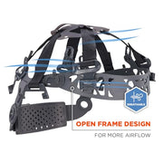Ergodyne Blue / 6.5 - 8 (21in - 25 in / 53cm - 63.5cm) / Full Brim Safety Helmet - Type 2, Class C Head Protection