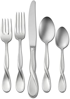 Oneida Satin Aquarius 20-Piece Stainless Flatware Set, Service for 4