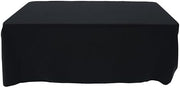 HUBERT Tablecloth Rectangular Black Spun Polyester 5 Ft - 60"W x 120"L
