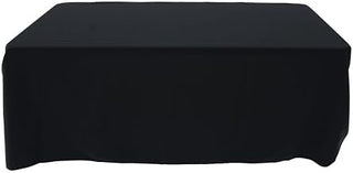 HUBERT Tablecloth Rectangular Black Spun Polyester 5 Ft - 60"W x 120"L