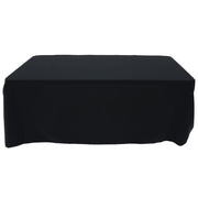 Tablecloth Rectangular Black Spun Polyester 5 Ft - 60"W x 120"L by HUBERT – 120" x 60" (Rectangular), Model BTC2-60X120-110