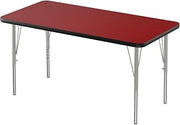 Correll Activity Tables with Red and Black Finish A2436-REC-35-14-09